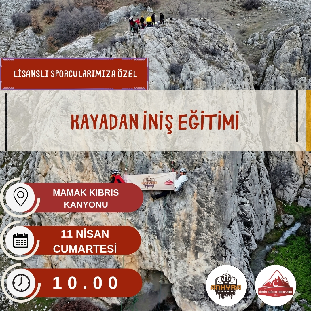 Kıbrıs Kanyonu İp İniş Eğitimi