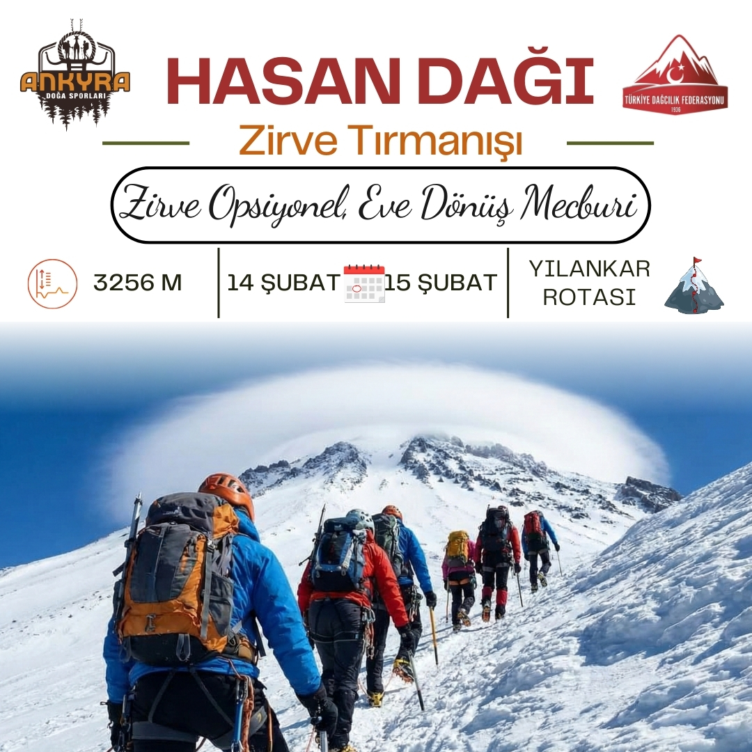 Hasan Dağı Kış Zirve Tırmanışı